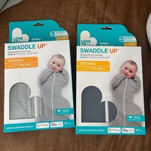 Love To Dream Swaddle UP Original Gray and Navy/blue